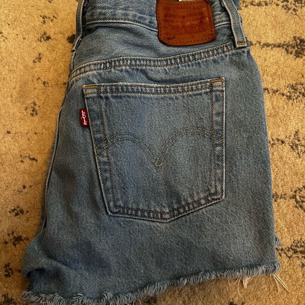 Levi's Light Blue Denim Shorts